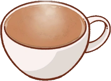 Classic Latte - coffee cup with steamed milk and latte art