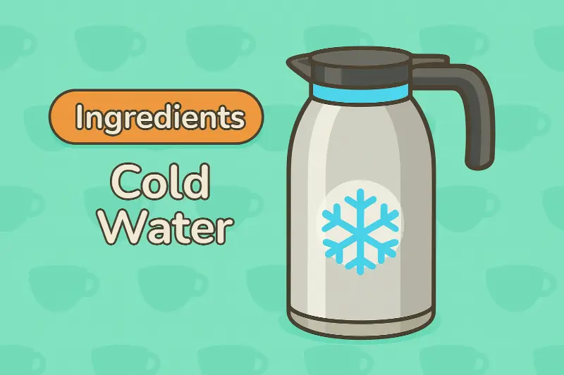 Cold Water - Essential base ingredient for iced drinks
