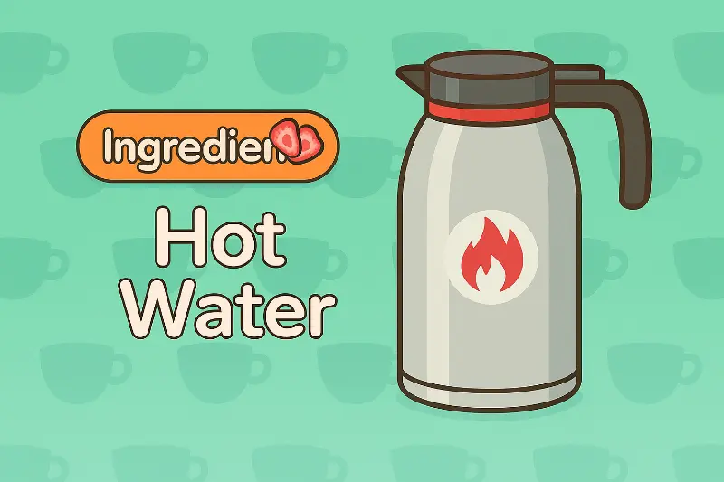 Hot Water - Essential for hot coffee drinks