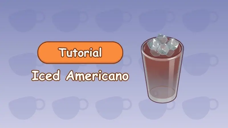 A simple Iced Americano