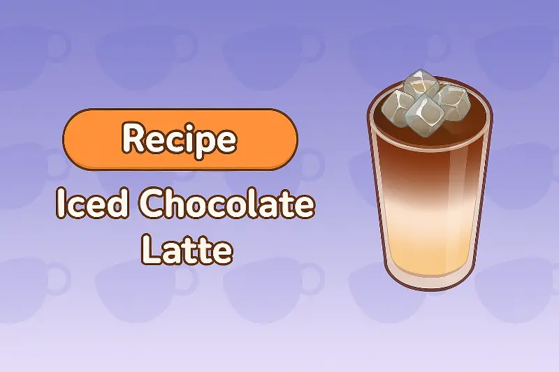 A refreshing Iced Chocolate Latte