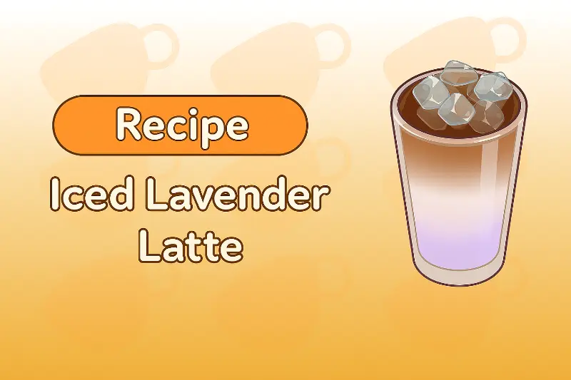 A refreshing Iced Lavender Latte