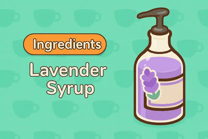 Lavender Syrup - Unique floral lavender flavoring