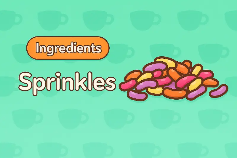 Sprinkles - Final topping decoration for Sugar Rush and special orders in Good Coffee Great Coffee