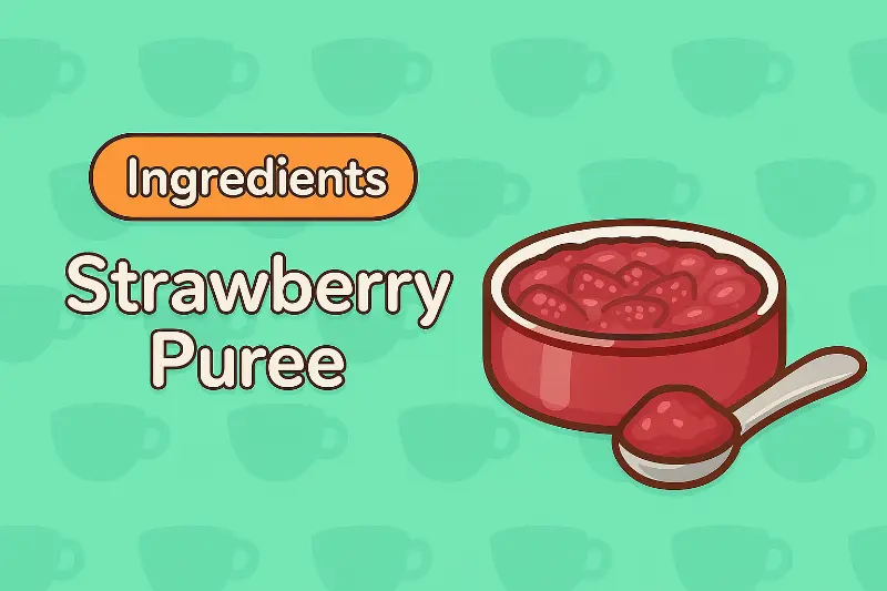 Strawberry Puree - Essential fruit base for Strawberry Fresh and Neapolitan drinks in Good Coffee Great Coffee