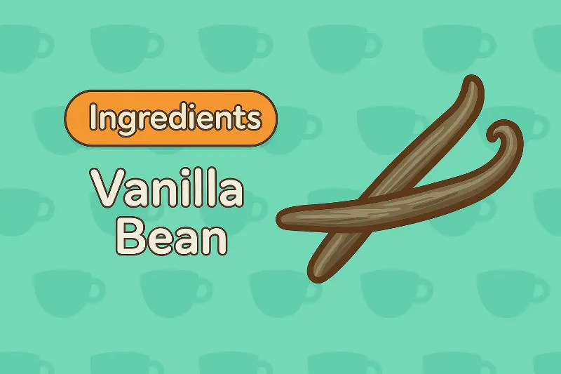 Vanilla Bean - Premium decoration ingredient that unlocks Vanilla Syrup for advanced drinks in Good Coffee Great Coffee