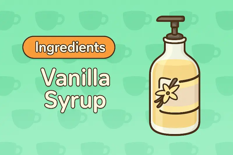 Vanilla Syrup - Essential flavoring for premium drinks in Good Coffee Great Coffee