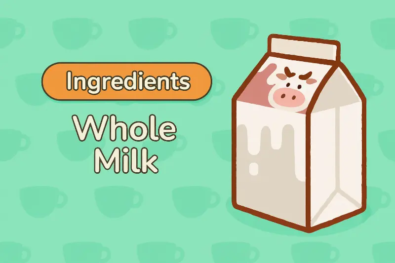 Whole Milk - Creamy milk for coffee drinks